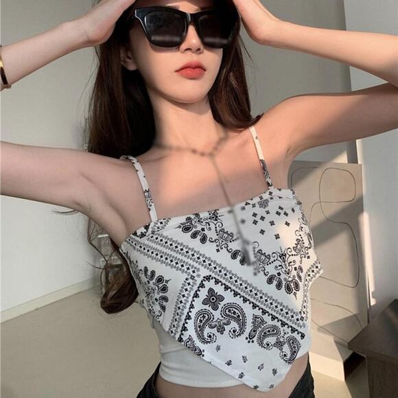 Mixed Threads Inverted Triangle Crop Strap Backless Camis Tank Top Shirt L 
B11 - Picture 1 of 4
